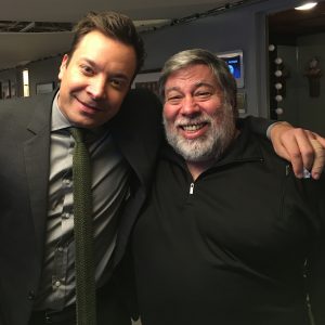 Jimmy Fallon and Woz